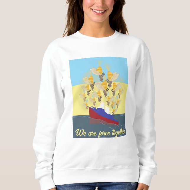 Ukraine "blue yellow" colourful sweatshirt (Front)