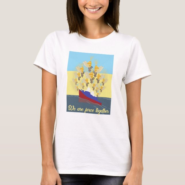 Ukraine "blue yellow" colourful T-Shirt (Front)