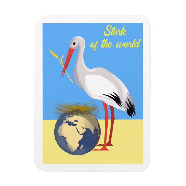 Ukraine "blue yellow" peace colourful mag magnet (Vertical)