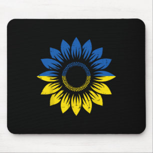 Ukraine Blue Yellow Sunflower Ukrainian Pride Men Mouse Pad