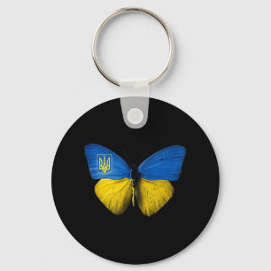 Ukraine  Butterfly Ukraine Ukrainian Flag Love Ukr Key Ring