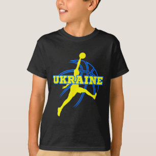 Ukraine Bysketbyll Fan Support Stadium T-Shirt