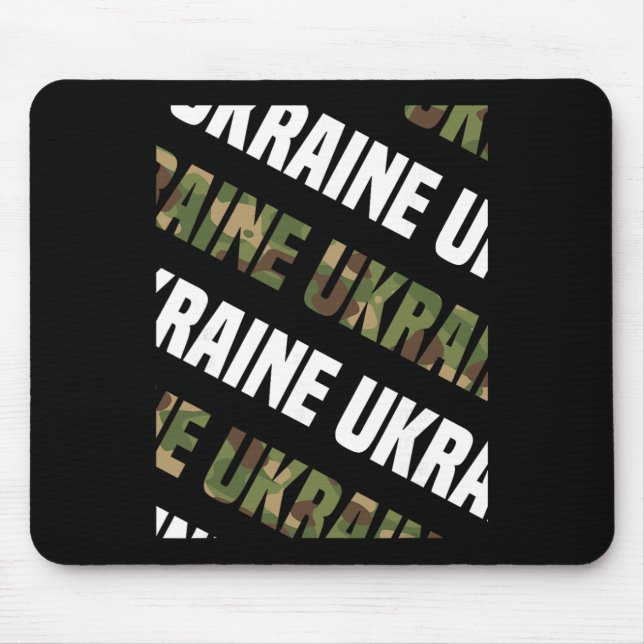 Ukraine Camo Pattern Green Camouflage  Mouse Pad (Front)