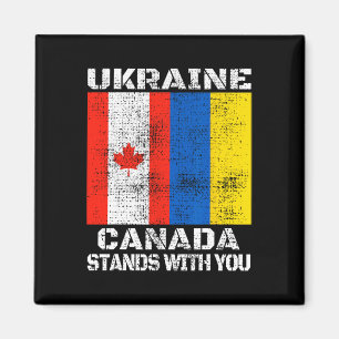 Ukraine Canada Stands With You Canadian Support Magnet