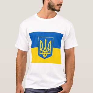 UKRAINE Coat of Arms and Flag T-Shirt