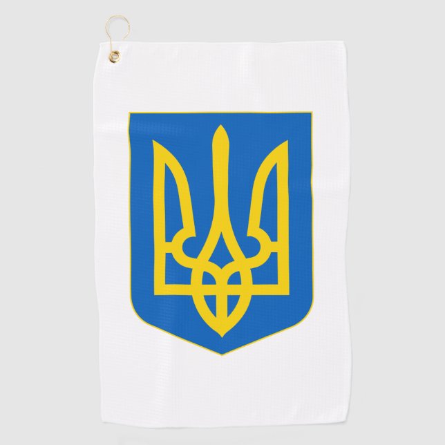 Ukraine Coat of Arms Golf Towel (Front)
