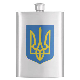 Ukraine Coat of Arms Hip Flask