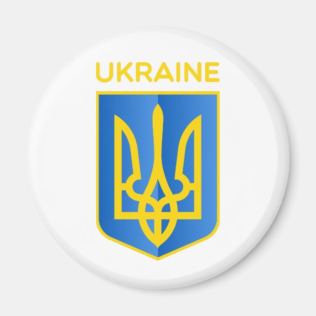Ukraine coat of arms magnet (Front)