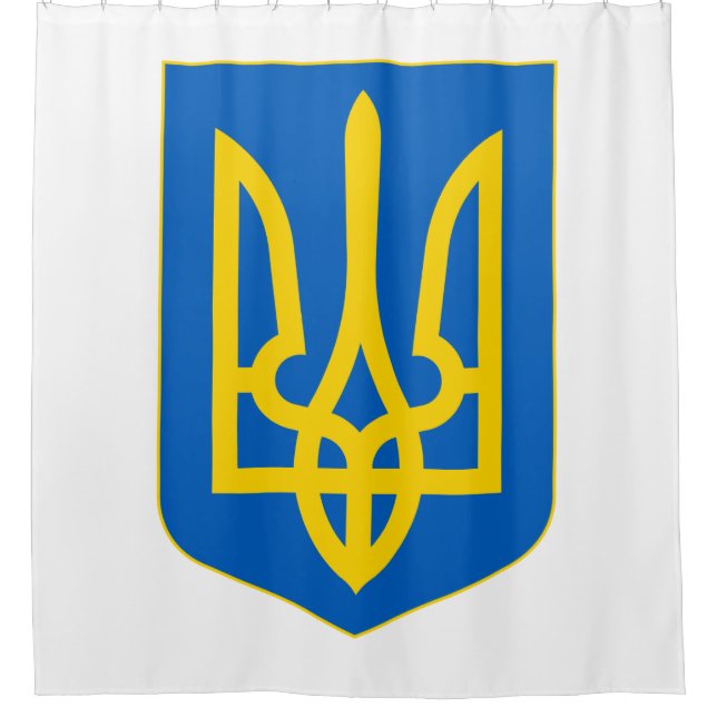 Ukraine Coat of Arms Shower Curtain (Front)