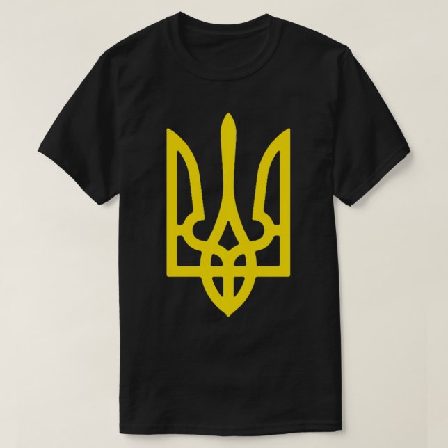Ukraine Coat Of Arms Symbol  Ukrainian National Co T-Shirt (Design Front)