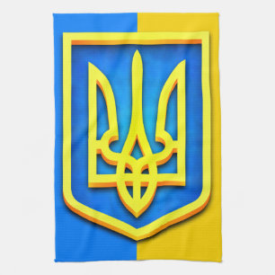 Ukraine Coat of Arms Tea Towel
