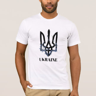 UKRAINE. Coat of Arms. Tri-Blend Shirt