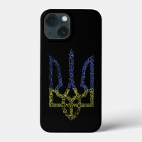 Ukraine coat of arms trident tryzub spiral pattern