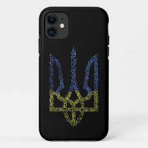 Ukraine coat of arms trident tryzub spiral pattern Case-Mate iPhone case