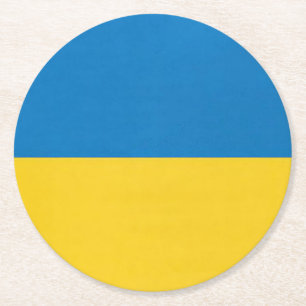 Ukraine coster Round Paper Coaster