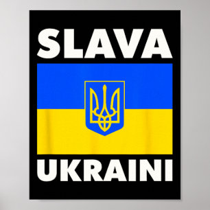 Ukraine Country Flag Pride Slava Ukraini 2 Poster