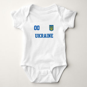 Ukraine Custom Name&Number Jersey Football Baby Bodysuit