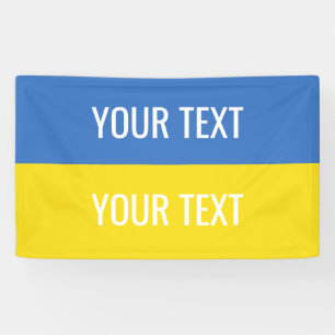 Ukraine Custom Ukraine National Flag Banner