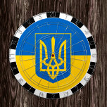 Ukraine Dartboard & Ukrainian Flag / game board<br><div class="desc">Dartboard: Ukraine & Ukrainian flag darts,  family fun games - love my country,  summer games,  holiday,  fathers day,  birthday party,  college students / sports fans</div>