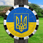 Ukraine Dartboard & Ukrainian Flag / game board<br><div class="desc">Dartboard: Ukraine & Ukrainian flag darts,  family fun games - love my country,  summer games,  holiday,  fathers day,  birthday party,  college students / sports fans</div>