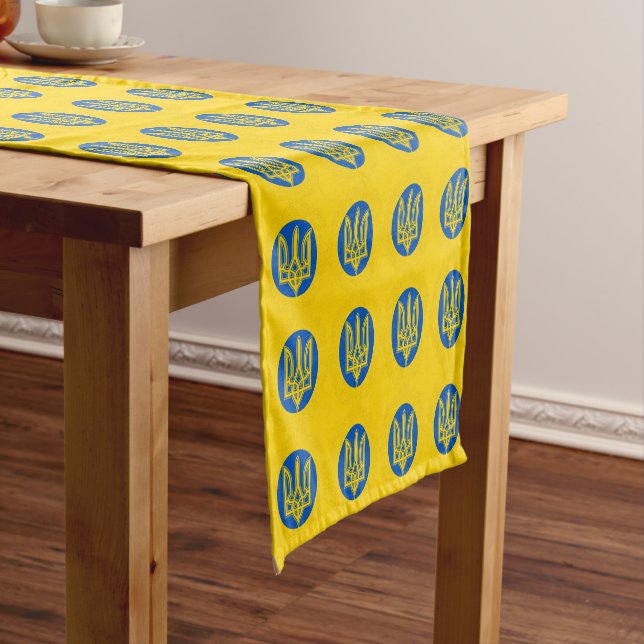 Ukraine decor & Ukrainian flag Home fashion Short Table Runner (In Situ)
