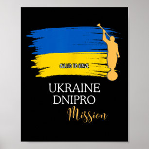 Ukraine Dnipro Mormon Lds Mission Missionary  Poster