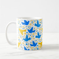 Ukraine Dove Of Peace - Seamless Pattern