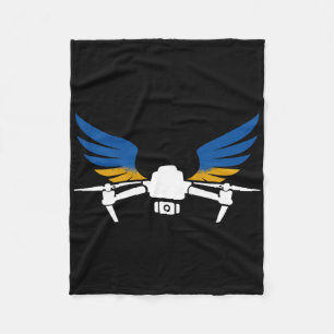 Ukraine Drone Patriotic Ukrainian Fpv Lovers 3  Fleece Blanket