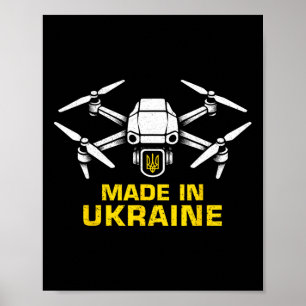 Ukraine Drone Patriotic Ukrainian Fpv Lovers Poster