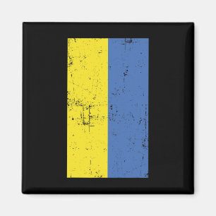 Ukraine Eastern Europe Kyiv Distressed Flag Magnet