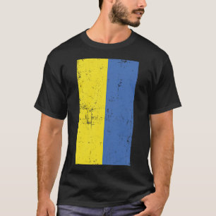 Ukraine Eastern Europe Kyiv Distressed Flag  T-Shirt
