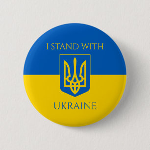 ukraine emblem 6 cm round badge