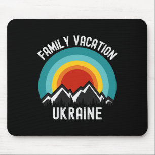 Ukraine Family Vacation Matching Outfit Mouse Pad