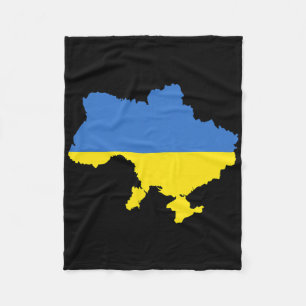 Ukraine Flag 4  Fleece Blanket