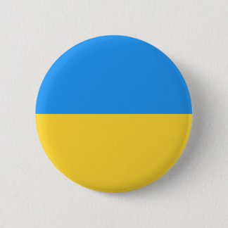 Ukraine flag 6 cm round badge