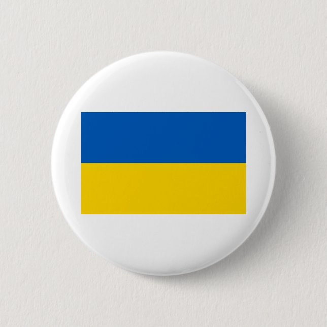 Ukraine Flag 6 Cm Round Badge (Front)