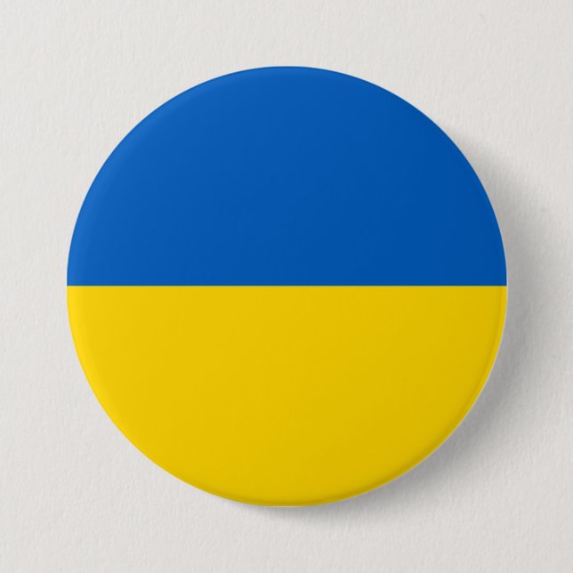 Ukraine Flag 7.5 Cm Round Badge (Front)