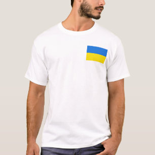 Ukraine Flag and Map T-Shirt