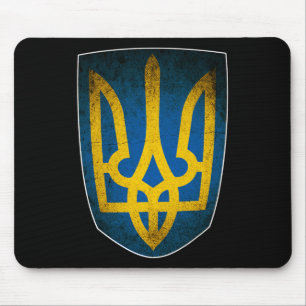 Ukraine Flag And Trident Ukrainian 1 Mouse Pad