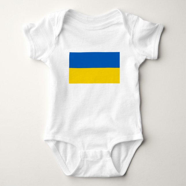 Ukraine Flag Baby Bodysuit (Front)