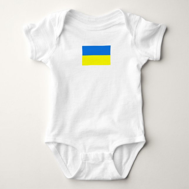 Ukraine Flag Baby Bodysuit (Front)
