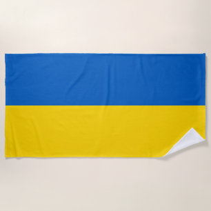 Ukraine flag beach towel