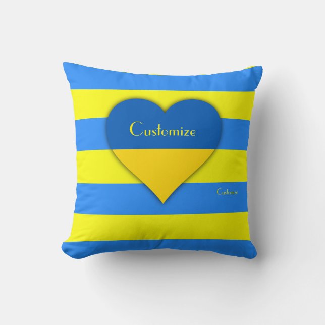 Ukraine Flag Blue Yellow Thunder_Cove Cushion (Front)