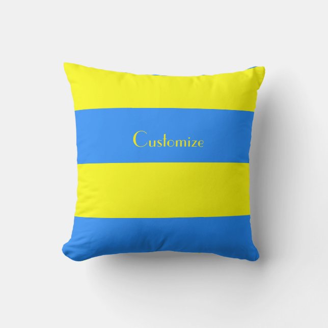 Ukraine Flag Blue Yellow Thunder_Cove Cushion (Front)