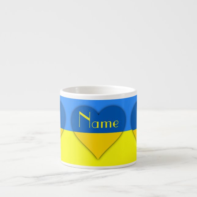 Ukraine Flag Blue Yellow Thunder_Cove  Espresso Cup (Front)