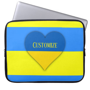 Ukraine Flag Blue Yellow Thunder_Cove Laptop Sleeve