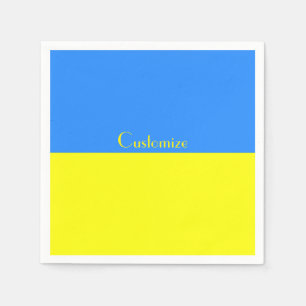 Ukraine Flag Blue Yellow Thunder_Cove Napkin