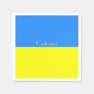 Ukraine Flag Blue Yellow Thunder_Cove Napkin