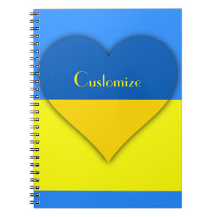 Ukraine Flag Blue Yellow Thunder_Cove  Notebook