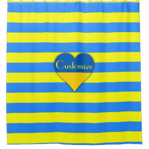 Ukraine Flag Blue Yellow Thunder_Cove Shower Curtain
